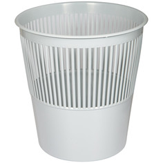 Корзина для бумаг "OfficeClean", 9 л, сетчатая, серая (16 штук в комплекте)