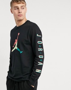 Черный лонгслив Nike Jordan Sport DNA