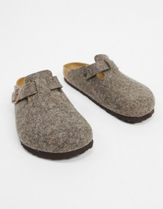 Клоги-слипоны цвета какао Birkenstock-Коричневый