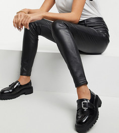 Черные лоферы для широкой стопы на массивной подошве ASOS DESIGN Wide Fit Vivienne-Черный