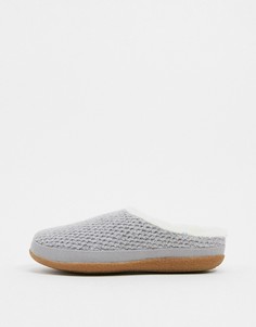 Серые вязаные слиперы с пушистой подкладкой Toms Ivy-Серый