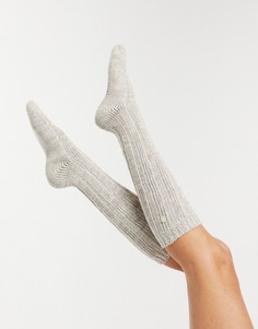 Бежевые носки из меланжевого хлопка Birkenstock-Кремовый
