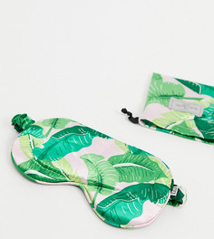 Маска для сна с розовым тропическим принтом The Flat Lay Co. X ASOS Exclusive-Розовый