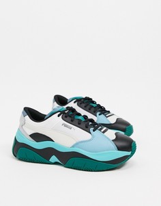 Кроссовки с эффектом металлик Puma STORM.Y-Голубой