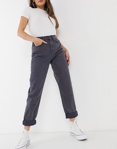 Серые свободные джинсы в винтажном стиле с завышенной талией ASOS DESIGN-Фиолетовый