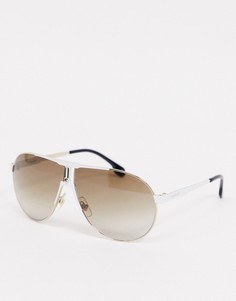 Круглые солнцезащитные очки в белой оправе Carrera-Белый