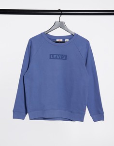 Синий свитшот с логотипом Levis-Голубой Levis®