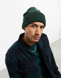 Шапка-бини цвета хаки ASOS DESIGN-Зеленый