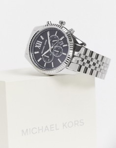Серебристые наручные часы Michael Kors MK8602 Lexington 44 мм-Серебряный