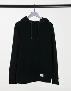 Темный контрастный худи Vans-Черный