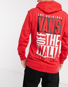 Худи с логотипом Vans-Красный