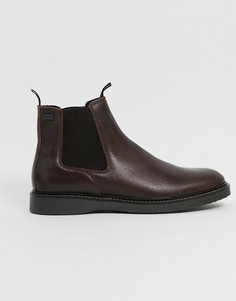 Темно-коричневые кожаные ботинки Barbour International-Коричневый