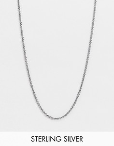 Серебряная ожерелье-цепочка Reclaimed Vintage inspired-Серебристый