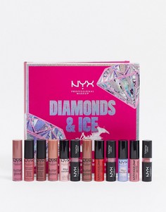 Новогодний адвент-календарь на 12 дней NYX Professional Makeup Diamonds & Ice Please-Мульти