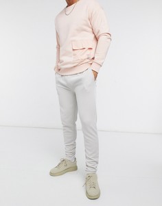 Светлые фактурные джоггеры River Island-Белый