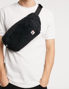 Черная сумка через плечо из искусственного меха «шерпа» Fila Bristan-Черный