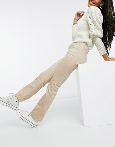 Расклешенные джинсы бежевого оттенка Vero Moda-Коричневый