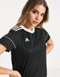 Черная футболка с логотипом adidas Football-Черный