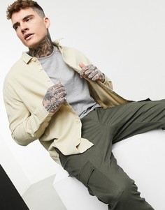 Бежевая oversized-рубашка в стиле 90-х-Бежевый Asos Design