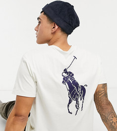 Эксклюзивная кремовая футболка с логотипом игрока в поло на спинке Polo Ralph Lauren x ASOS-Кремовый