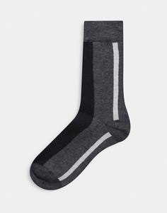 Черные носки в стиле колор блок Calvin Klein-Черный