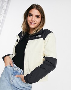 Белый пуховик The North Face-Бежевый