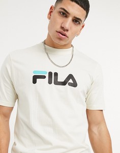Бежевая футболка с логотипом Fila Eagle-Бежевый