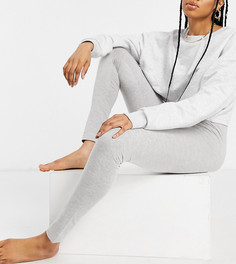 Пижамные леггинсы серого меланжевого цвета от комплекта ASOS DESIGN Tall-Серый