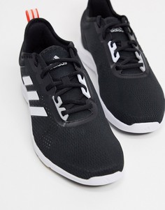 Черно-белые кроссовки adidas Running Aswetrain-Черный