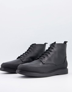 Черные ботинки с резиновыми вставками H by Hudson Spey-Черный