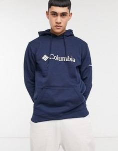 Худи темно-синего цвета с логотипом Columbia-Темно-синий