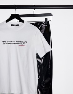 Белая футболка с логотипом Karl Legend Karlism Karl Lagerfeld-Белый