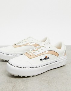 Кремовые кроссовки на массивной подошве Ellesse Alzina-Белый