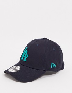 Темно-синяя кепка с принтом "LA Dodgers 9forty" New Era-Темно-синий