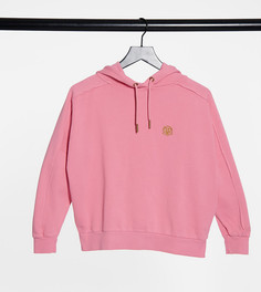 Худи темно-розового цвета с декоративными швами River Island Petite-Розовый