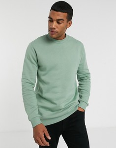 Светло-зеленый удлиненный свитшот ASOS DESIGN