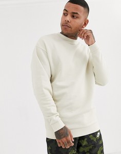 Бежевый удлиненный oversized-свитшот ASOS DESIGN