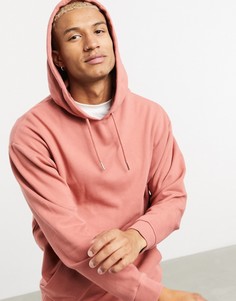 Удлиненный худи в стиле oversized розового цвета ASOS DESIGN-Розовый