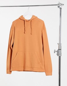 Выбеленный оранжевый oversized-худи ASOS DESIGN