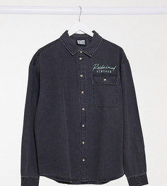 Рубашка унисекс из денима Reclaimed Vintage Inspired-Мульти