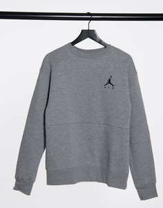 Серый свитшот с круглым вырезом Nike Jordan Jumpman