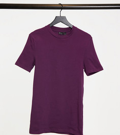Фиолетовая облегающая футболка из органического хлопка ASOS DESIGN Tall-Фиолетовый