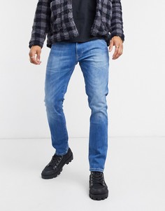 Зауженные книзу джинсы Wrangler-Голубой