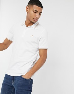 Футболка-поло Farah Hippie-Белый