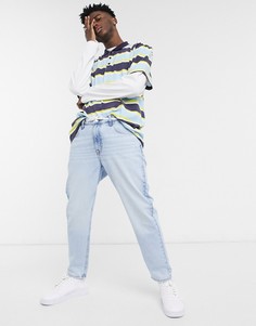 Классические джинсы из жесткой ткани ASOS DESIGN-Голубой
