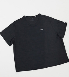 Черная футболка Nike Running Plus Miler-Черный