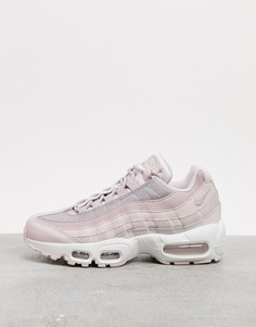 Светло-розовые кроссовки Nike Air Max 95-Розовый