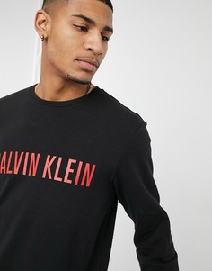 Черный свитшот с логотипом Calvin Klein