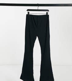 Черные расклешенные леггинсы в рубчик New Look Maternity-Черный