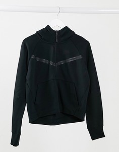 Черный флисовый худи Nike Tech